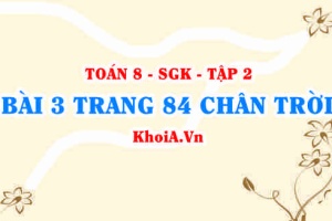 Bài 3 trang 84 Toán 8 Chân trời sáng tạo Tập 2